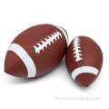 Leather American Football Ball -logo maat 9